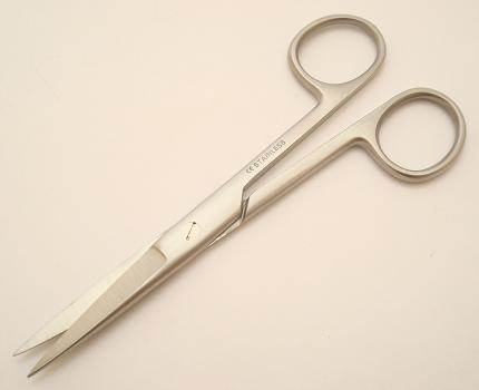 Surgical dressing scissors - 5" S/S straight blades