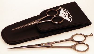 Diamond Silk Straight scissors set with pouch