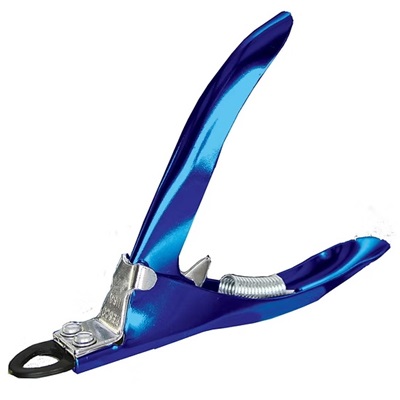 Resco jumbo guillotine nail clippers, Electric blue handles