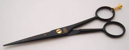 Dovo Black Teflon hairdressing scissors