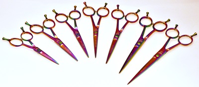 Diamond Rainbow Haircutting scissors