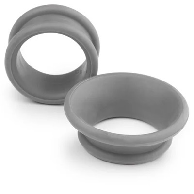 Scissor rubber finger rings, pair