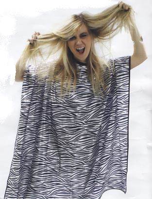 Zebra print Hairdressing gown