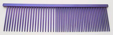 Resco Combination comb, 1 1/2" long teeth, winners purple